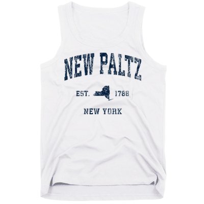 New Paltz New York Ny Vintage Athletic Tank Top