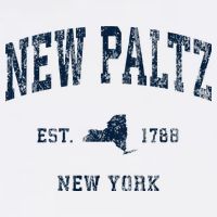 New Paltz New York Ny Vintage Athletic Womens T-Shirt