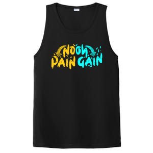 No Pain No Gain Wrathful Gym Bodybuilding Clothing Design Gift PosiCharge Competitor Tank