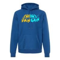 No Pain No Gain Wrathful Gym Bodybuilding Clothing Design Gift Premium Hoodie