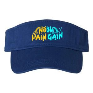 No Pain No Gain Wrathful Gym Bodybuilding Clothing Design Gift Valucap Bio-Washed Visor