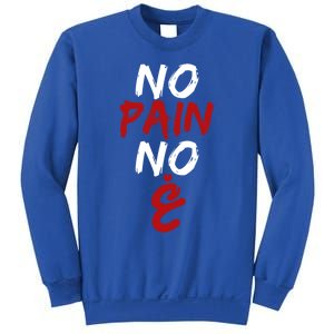 No Pain No Gain Funny Arabic Motivational Gym Gift Sweatshirt