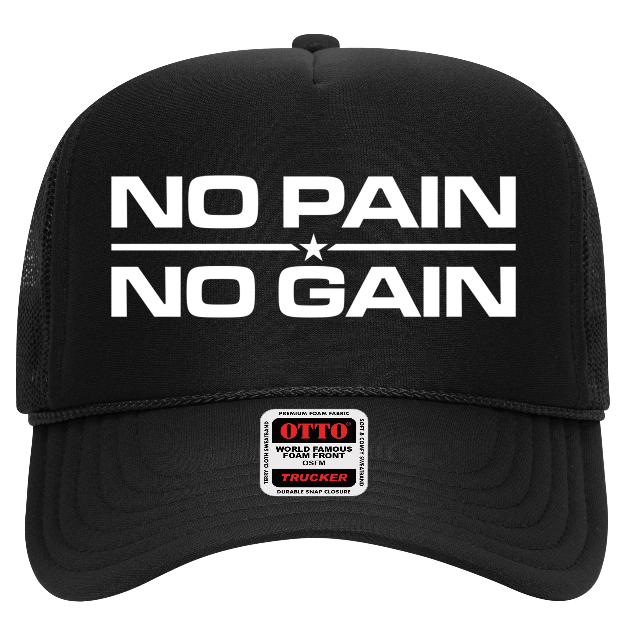 No Pain No Gain Weighlifting Training Fitness Muscle Funny Gift Hat