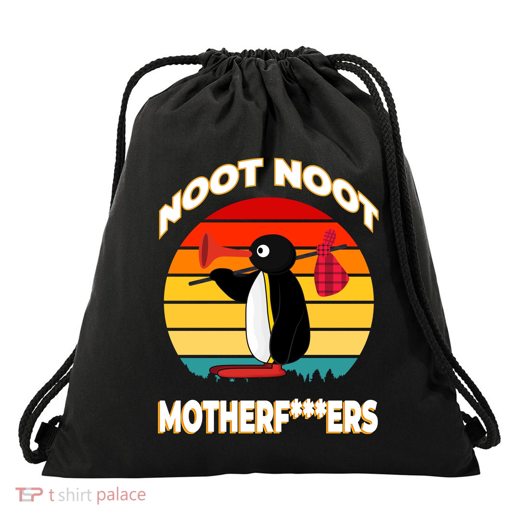Noot Pingu Noot Meme Drawstring Bag