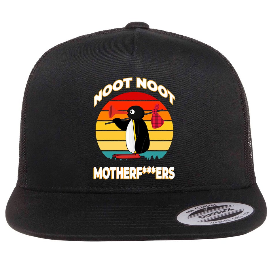 Noot Pingu Noot Meme Flat Bill Trucker Hat