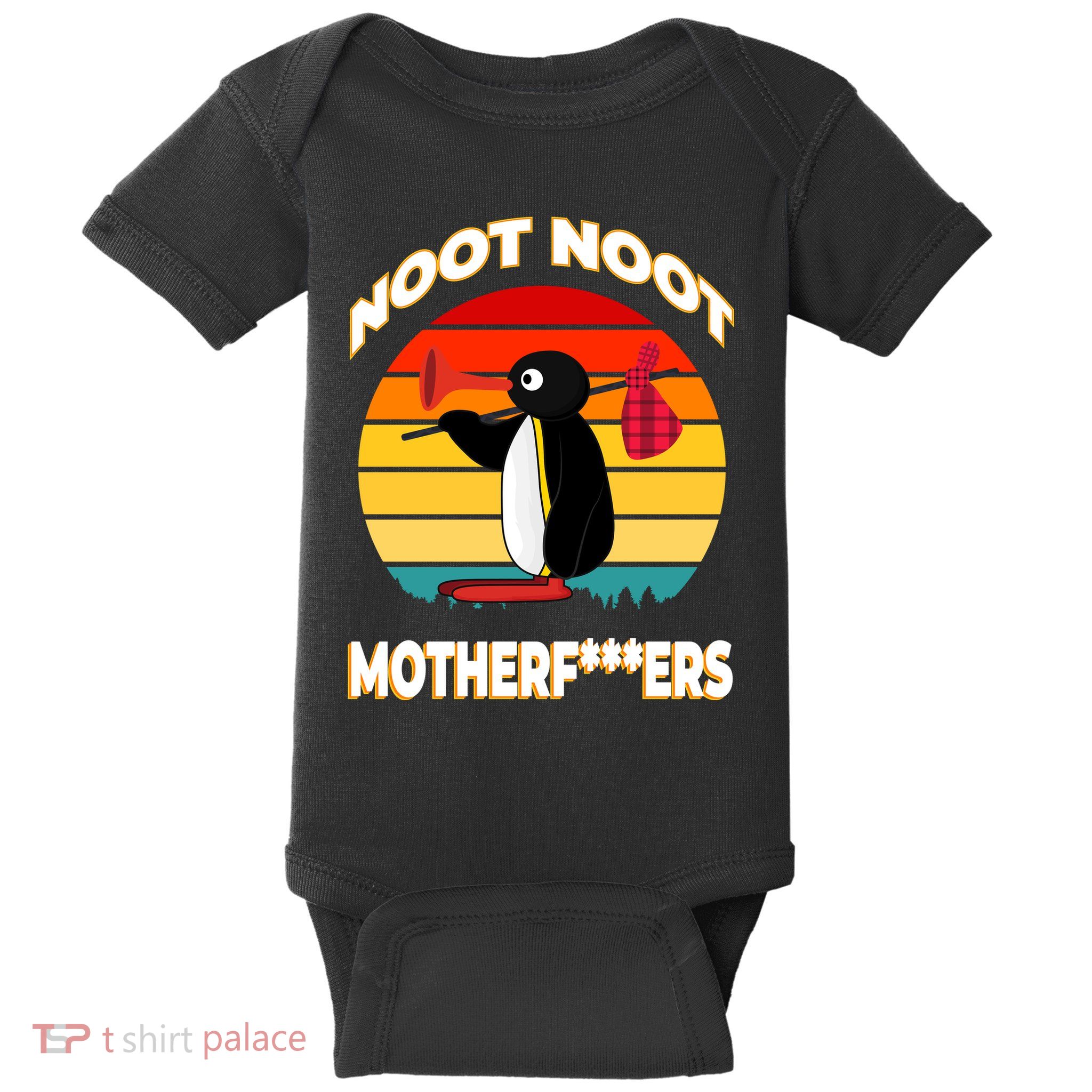 Noot Pingu Noot Meme Baby Bodysuit