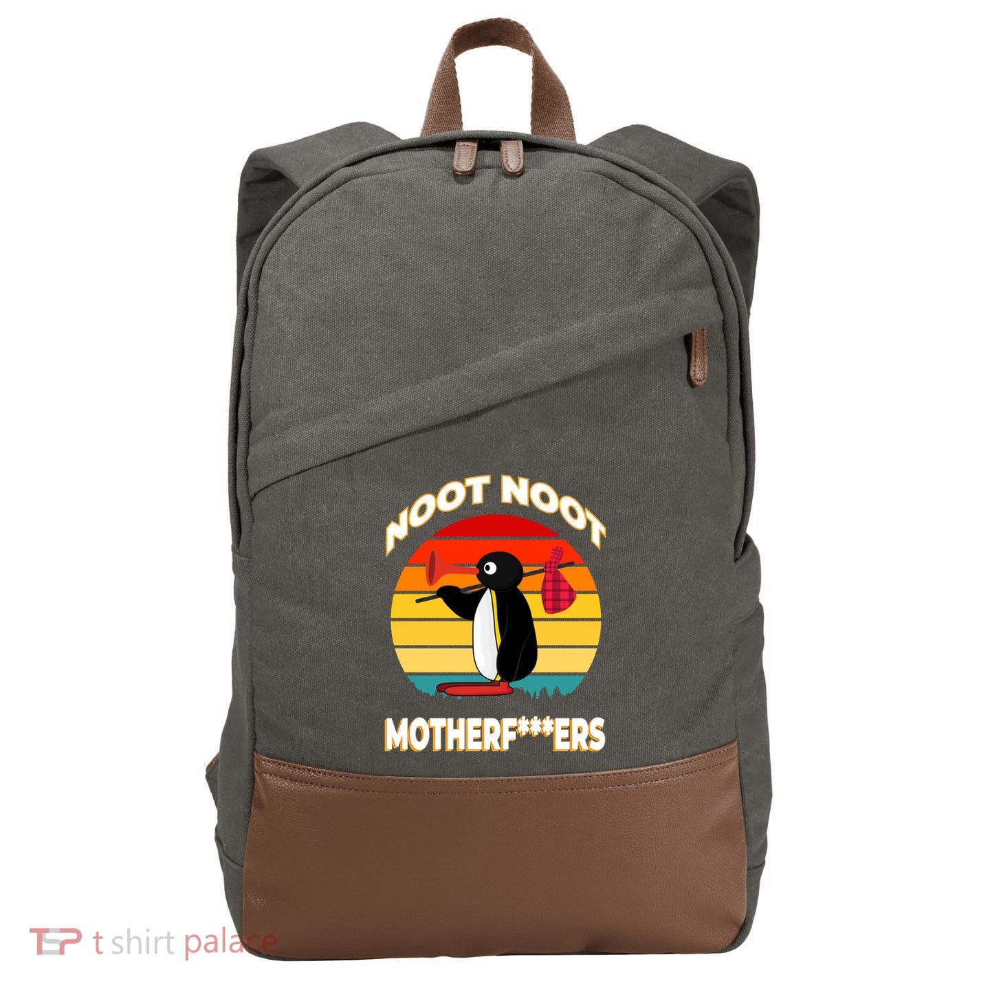 Noot Pingu Noot Meme Cotton Canvas Backpack