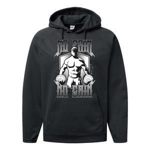 No Pain No Gain Performance Fleece Hoodie