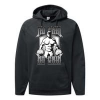 No Pain No Gain Performance Fleece Hoodie