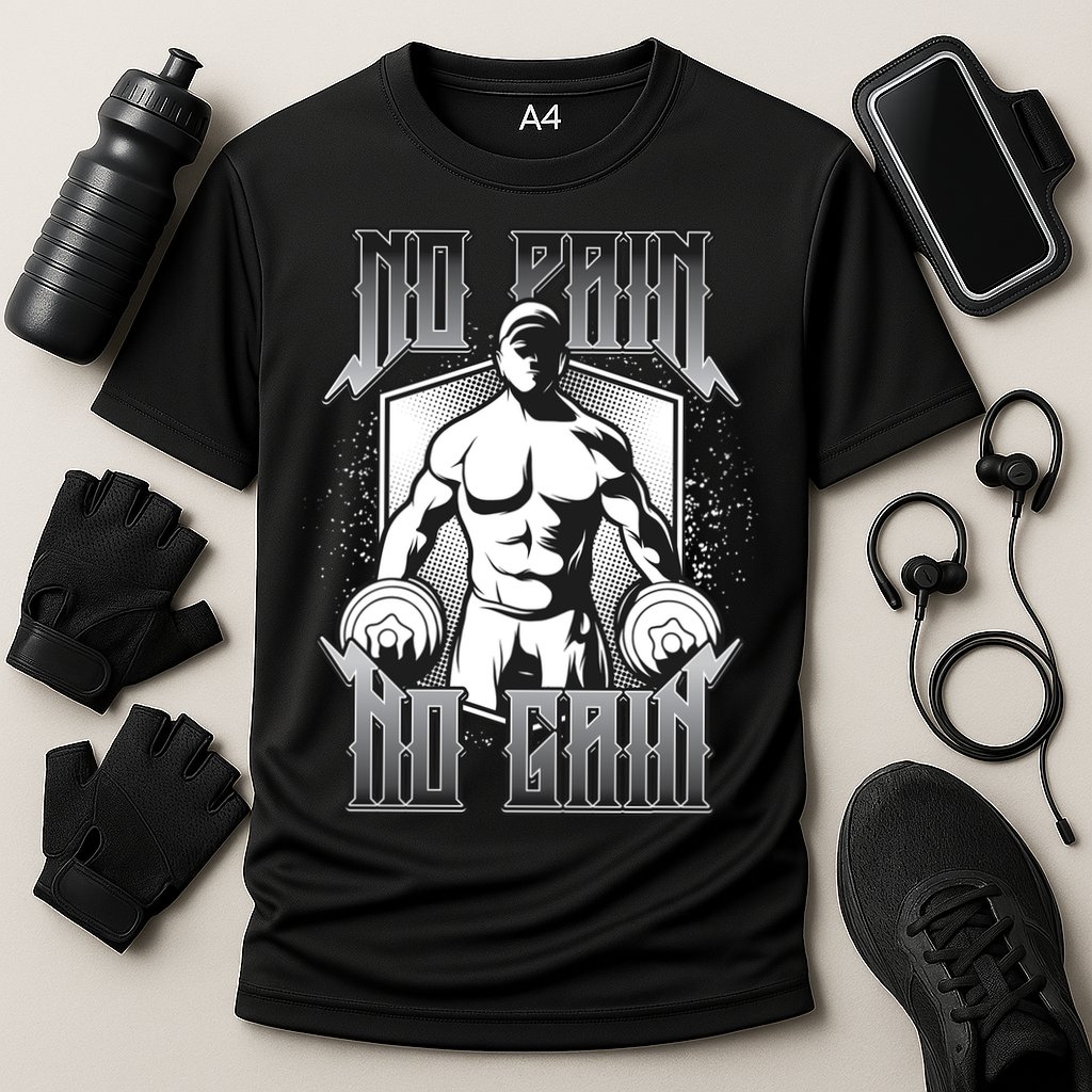 No Pain No Gain Cooling Performance Crew T-Shirt
