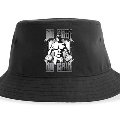 No Pain No Gain Sustainable Bucket Hat