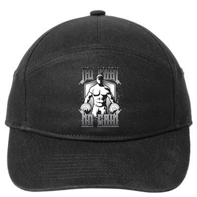 No Pain No Gain 7-Panel Snapback Hat