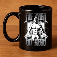 No Pain No Gain 11oz C Handle Ceramic Mug
