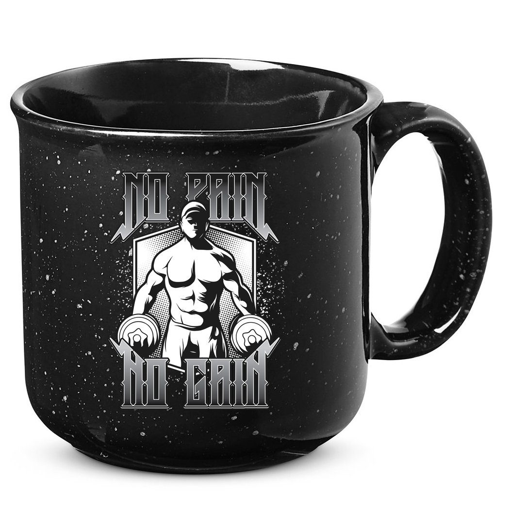 No Pain No Gain 15oz Campfire Ceramic Mug