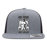 No Pain No Gain Flat Bill Trucker Hat