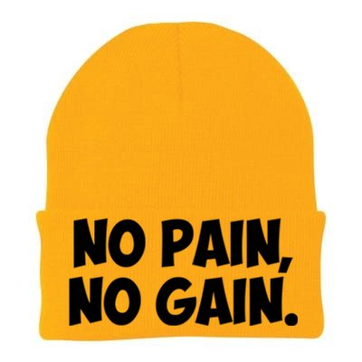 No Pain No Gain Cool Gift Knit Cap Winter Beanie