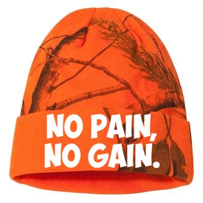 No Pain No Gain Cool Gift Kati Licensed 12" Camo Beanie