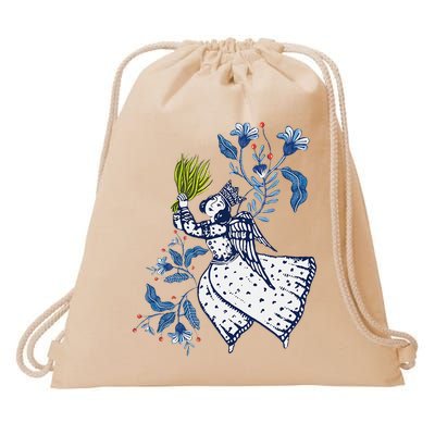 Nowruz Persian New Year Spring Equinox Haftseen Happy Norouz Drawstring Bag