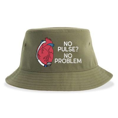 No Pulse No Problem Hm3 Lvad Heart Cvicu Centricular Assist Sustainable Bucket Hat