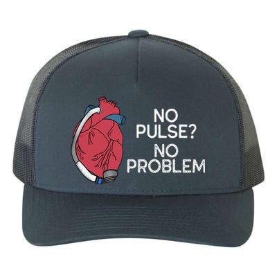 No Pulse No Problem Hm3 Lvad Heart Cvicu Centricular Assist Yupoong Adult 5-Panel Trucker Hat