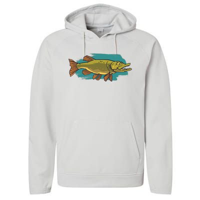 Northern Pike Performance Fleece Hoodie