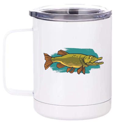 Northern Pike 12 oz Stainless Steel Tumbler Cup