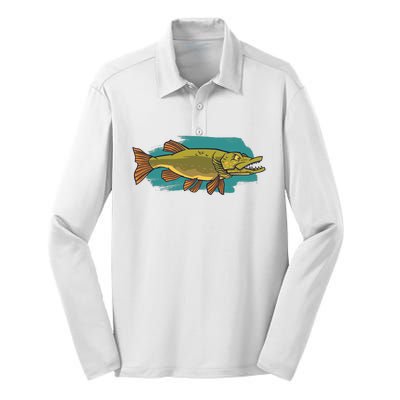 Northern Pike Silk Touch Performance Long Sleeve Polo