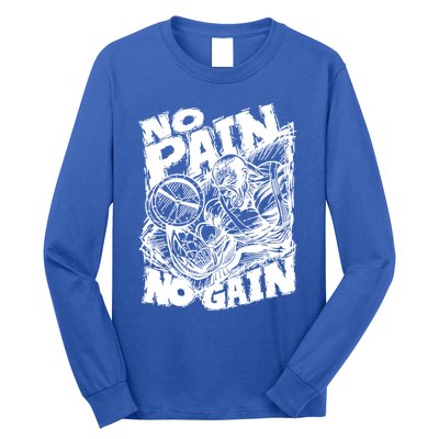 No Pain No Gain Muscle Great Gift Motivational Gym Workout Gift Meaningful Gift Long Sleeve Shirt