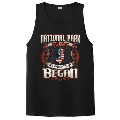 National Park New Jersey Usa Flag 4th Of July Gift PosiCharge Competitor Tank