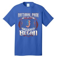 National Park New Jersey Usa Flag 4th Of July Gift Tall T-Shirt