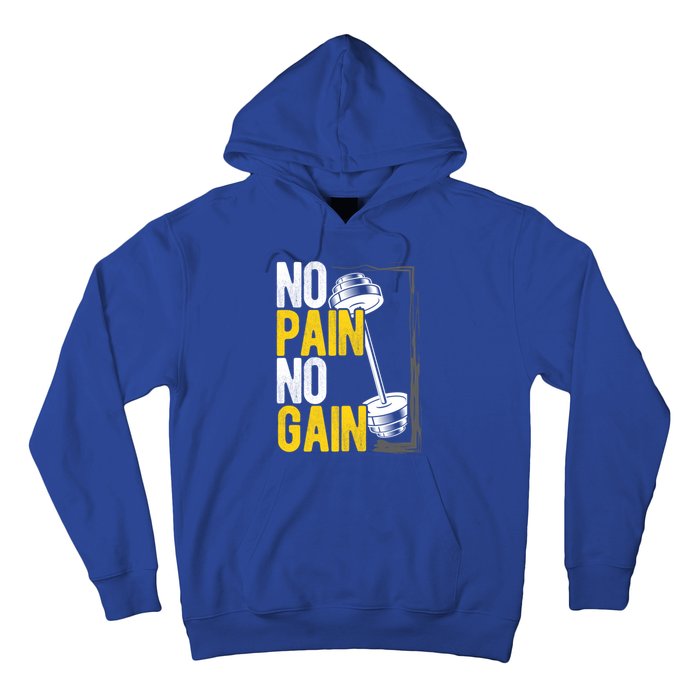 No Pain No Gain Workout Gym Lifting Gift Hoodie