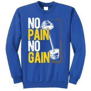 No Pain No Gain Workout Gym Lifting Gift Sweatshirt