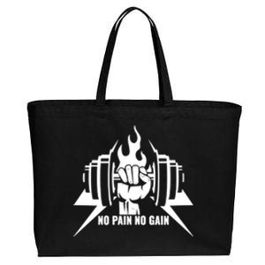 No Pain No Gain Cool Gift Workout Cool Gift Fitness Cool Gift Bodybuild Cool Gif Cotton Canvas Jumbo Tote