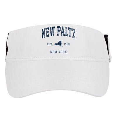 New Paltz New York Ny Vintage Athletic Sports Design Adult Drive Performance Visor