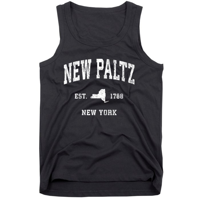 New Paltz New York Ny Vintage Athletic Tank Top