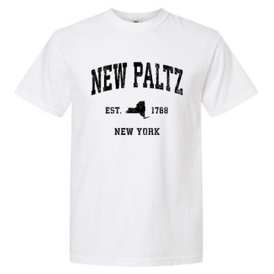 New Paltz New York Ny Vintage Athletic Garment-Dyed Heavyweight T-Shirt