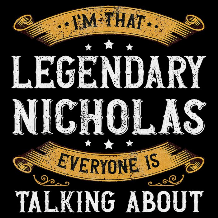 Nicholas Personal Name Funny Nicholas First Name Button