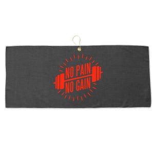 No Pain No Gain Fitness Gym Clothing Equipt Meaningful Gift Large Microfiber Waffle Golf Towel