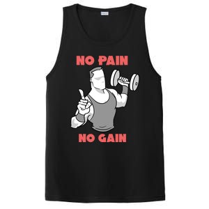 No Pain No Gain For Weightlifters Funny Gift PosiCharge Competitor Tank