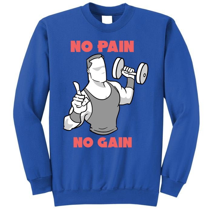 No Pain No Gain For Weightlifters Funny Gift Sweatshirt