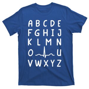 Nurse Pqrst Nursing Student Ekg Alphabet Funny Nurse Gift T-Shirt