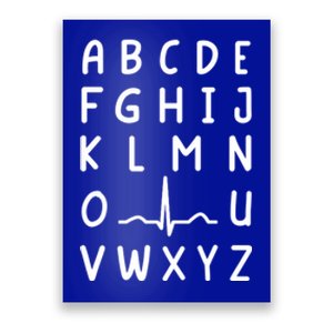 Nurse Pqrst Nursing Student Ekg Alphabet Funny Nurse Gift Poster