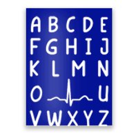 Nurse Pqrst Nursing Student Ekg Alphabet Funny Nurse Gift Poster