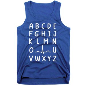 Nurse Pqrst Nursing Student Ekg Alphabet Funny Nurse Gift Tank Top