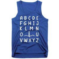 Nurse Pqrst Nursing Student Ekg Alphabet Funny Nurse Gift Tank Top