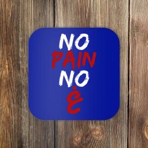 No Pain No Gain Funny Arabic Motivational Gym Meaningful Gift Coaster