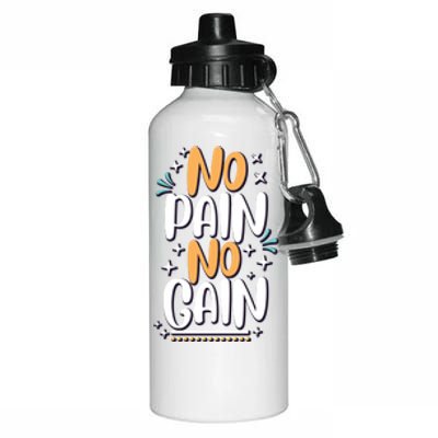 No Pain No Gain Gift Aluminum Water Bottle 