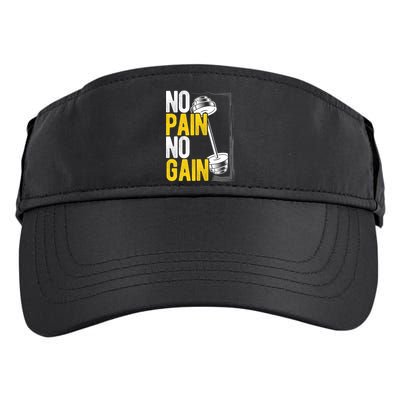 No Pain No Gain Workout Gym Lifting Gift Adult Drive Performance Visor