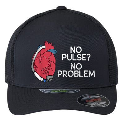 No Pulse No Problem Heartmate Lvad Heart Cvicu Flexfit Unipanel Trucker Cap