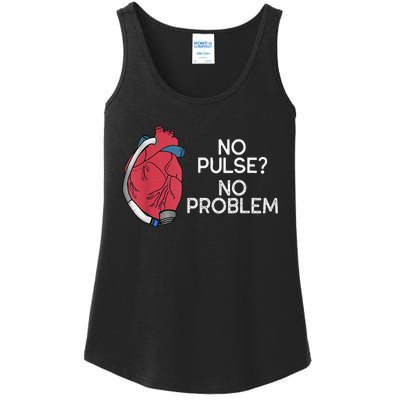 No Pulse No Problem Heartmate Lvad Heart Cvicu Ladies Essential Tank